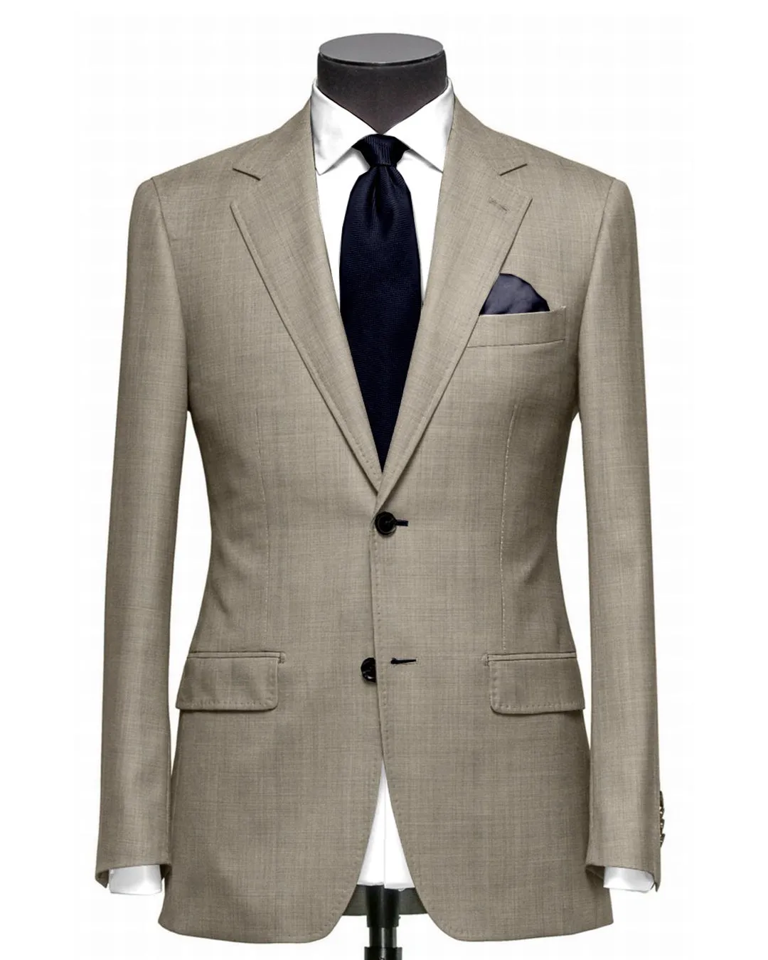 Insulated Warmth Minimalist Aesthetic VBC Jacket: Monroe Bisqui Beige Twill