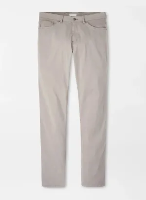Cozy Comfort Trendy Design Peter Millar Signature Sateen Five-Pocket Pant in Gale Grey