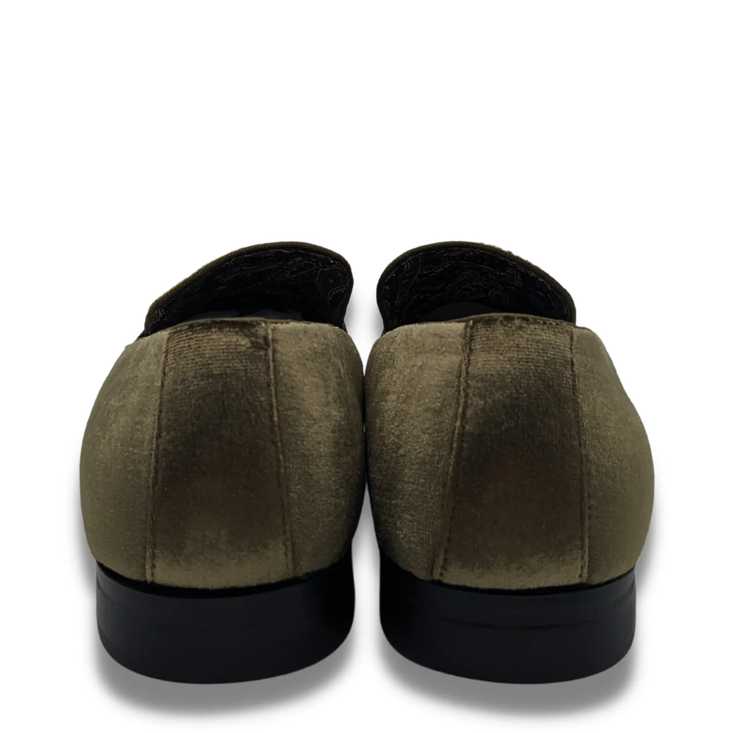 Even Walk Men's Solid Velvet Olive Fashion Shoes S91