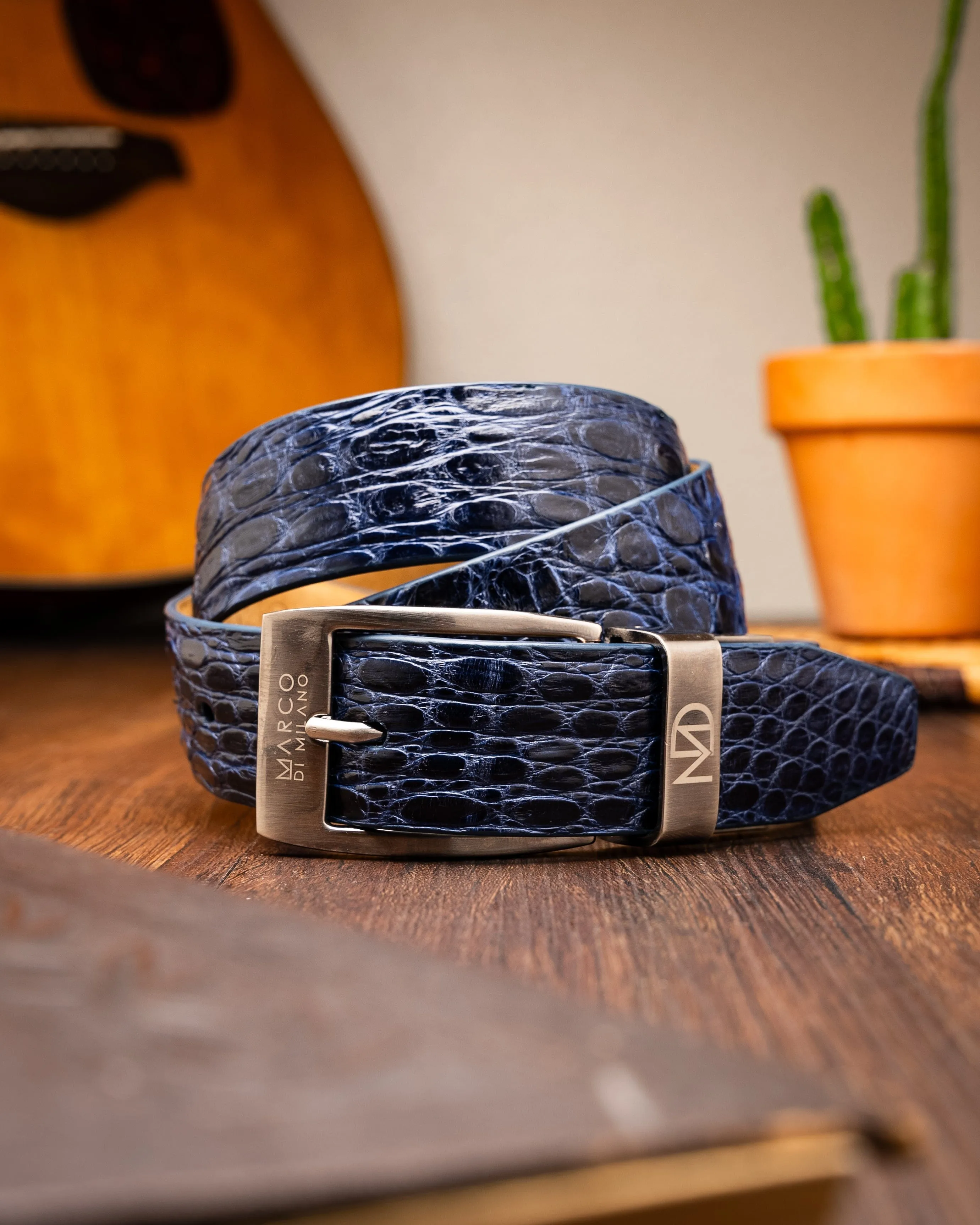 Massimo Belt Navy Minimal Color