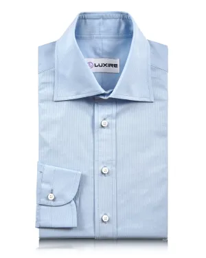 No Chafe Edging Blue Self Stripes 140/2