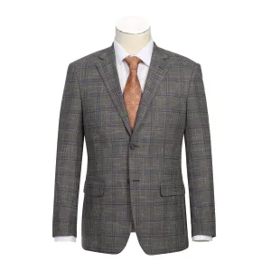 Alessandro Vitello by Renoir New Slim Fit Blazer Brown 294-29 Flexible Fit