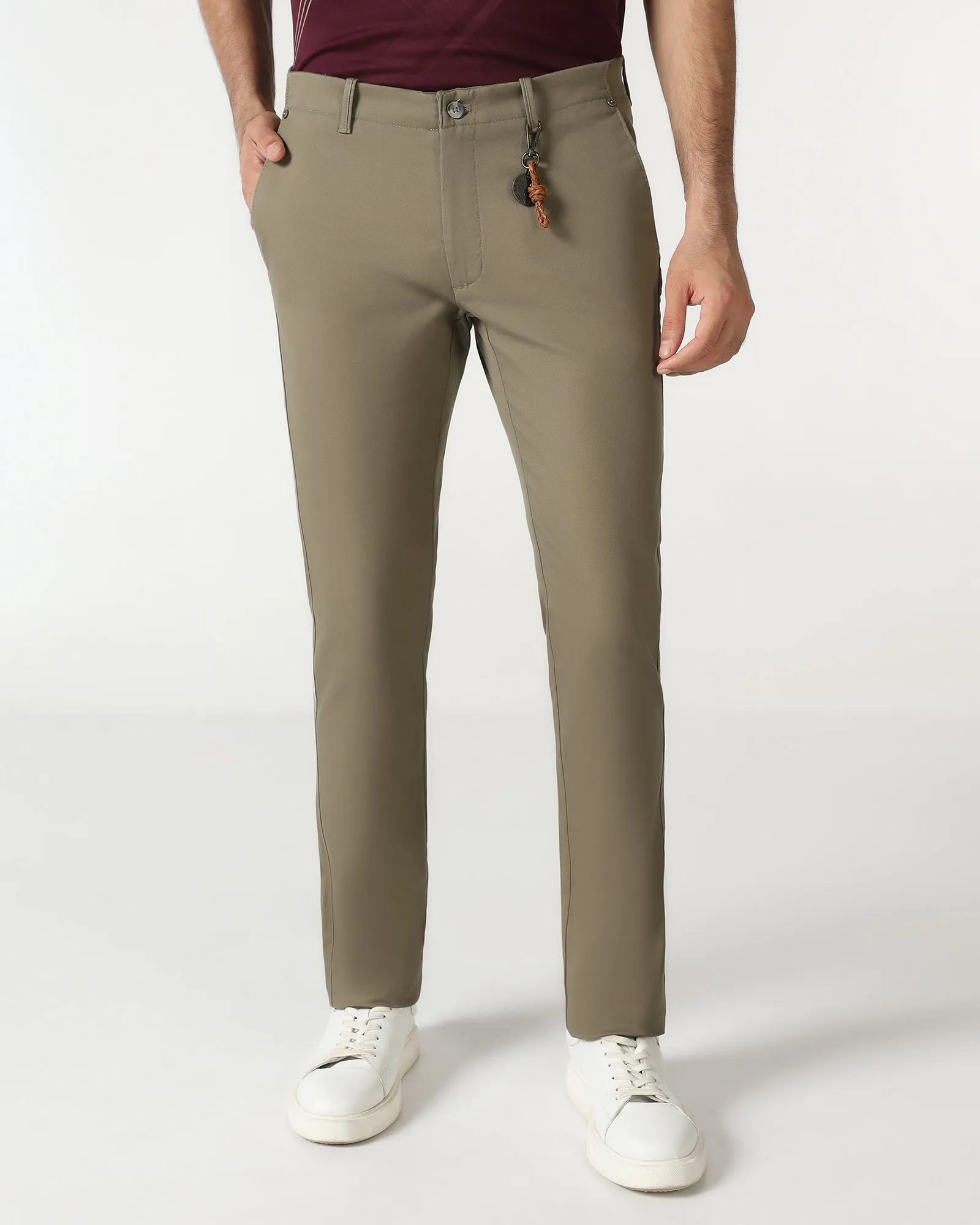 FlexibleMobilityDesign Neutral Tone Mouse Textured Khakis - Segi