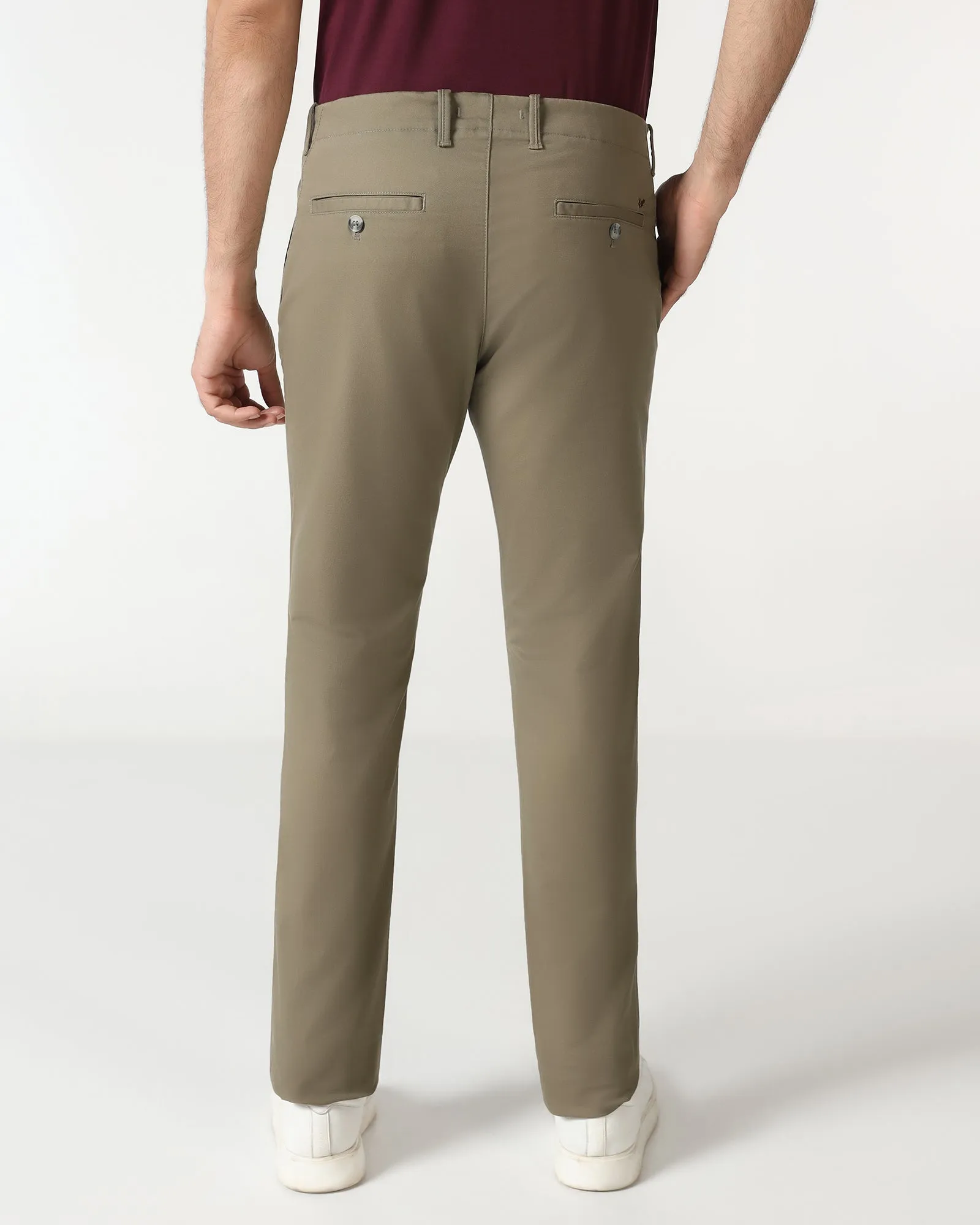 Relaxed Design Wear Slim wear Mouse Textured Khakis - Segi