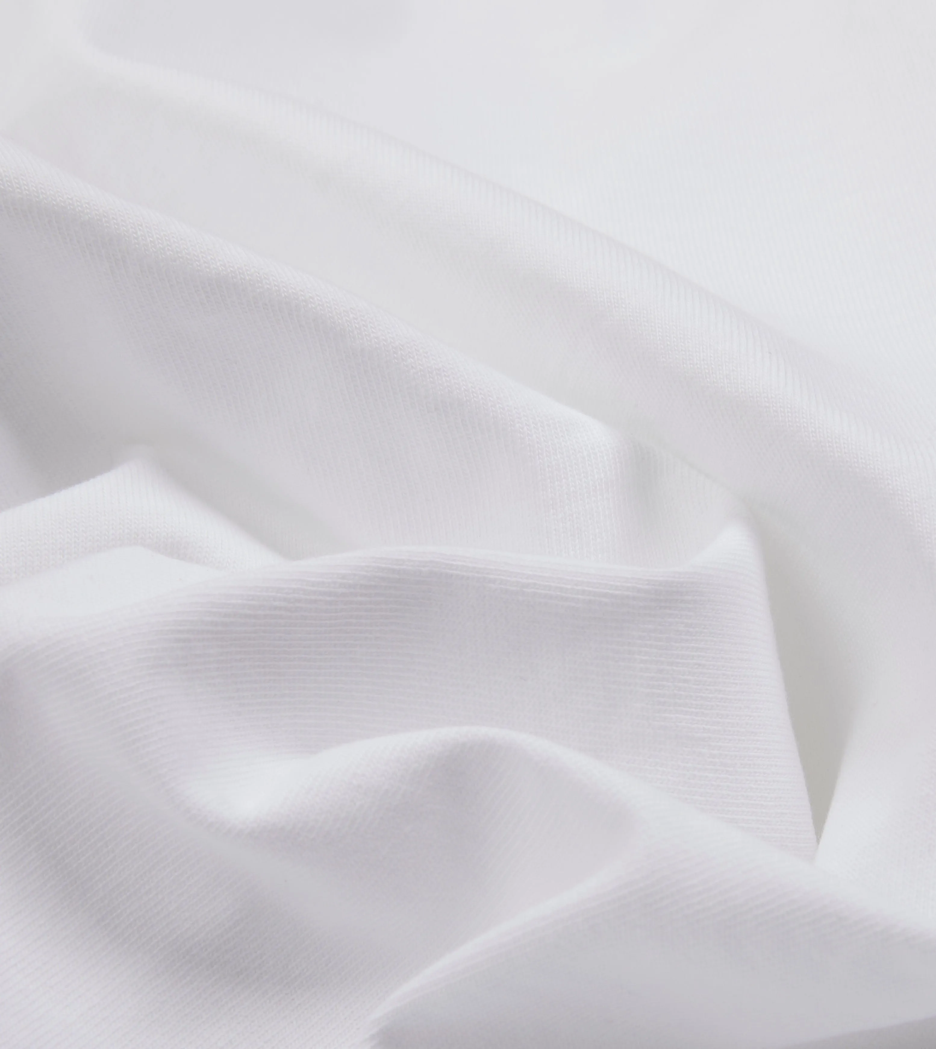 Chic Cut White Cotton Crew Neck Hiking T-Shirt