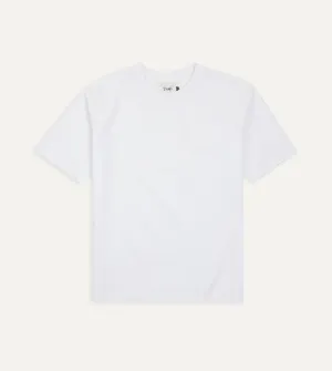 White Cotton Crew Neck Hiking T-Shirt informal gathering