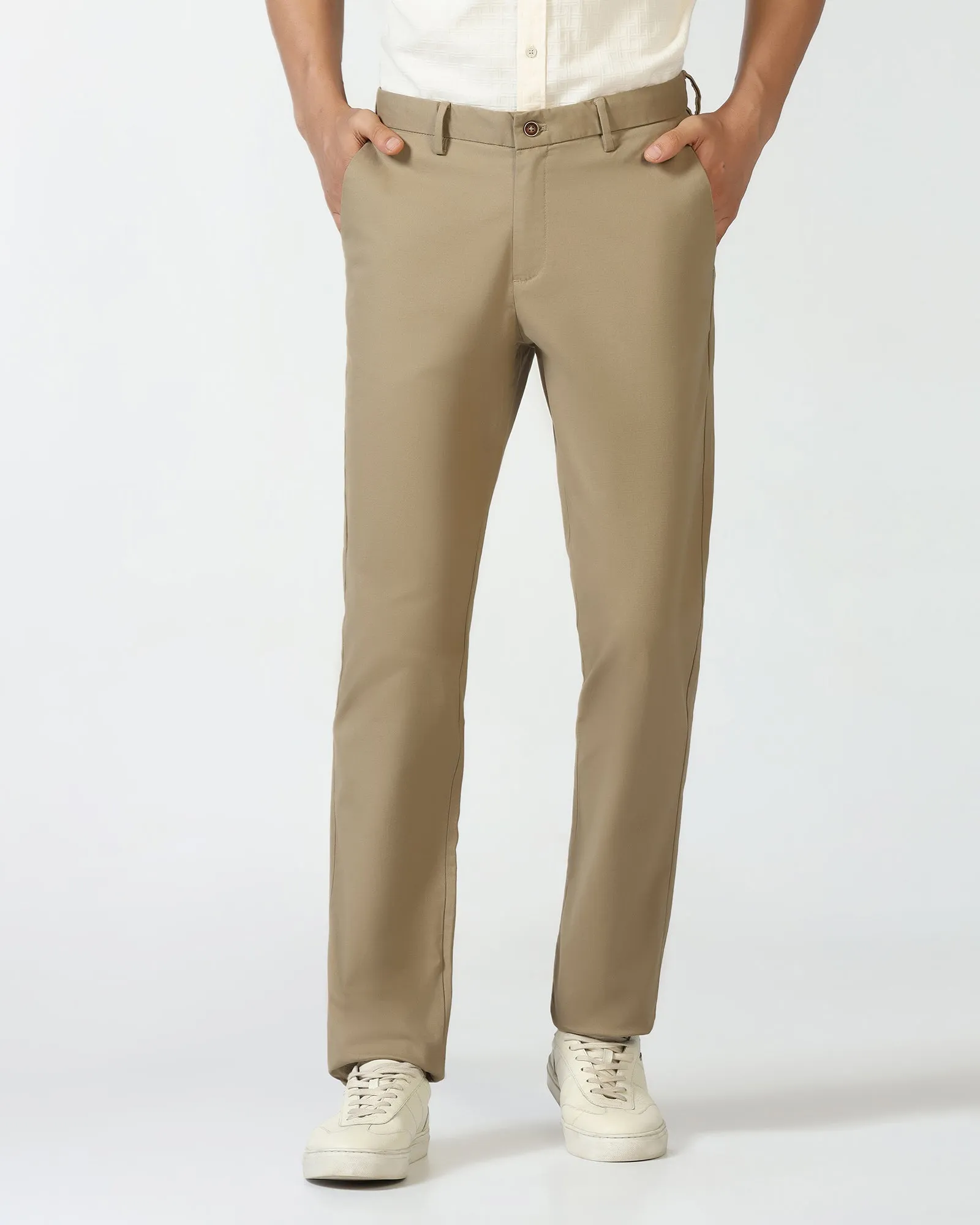 Khaki Textured Khakis - Murray Flatlock Seams
