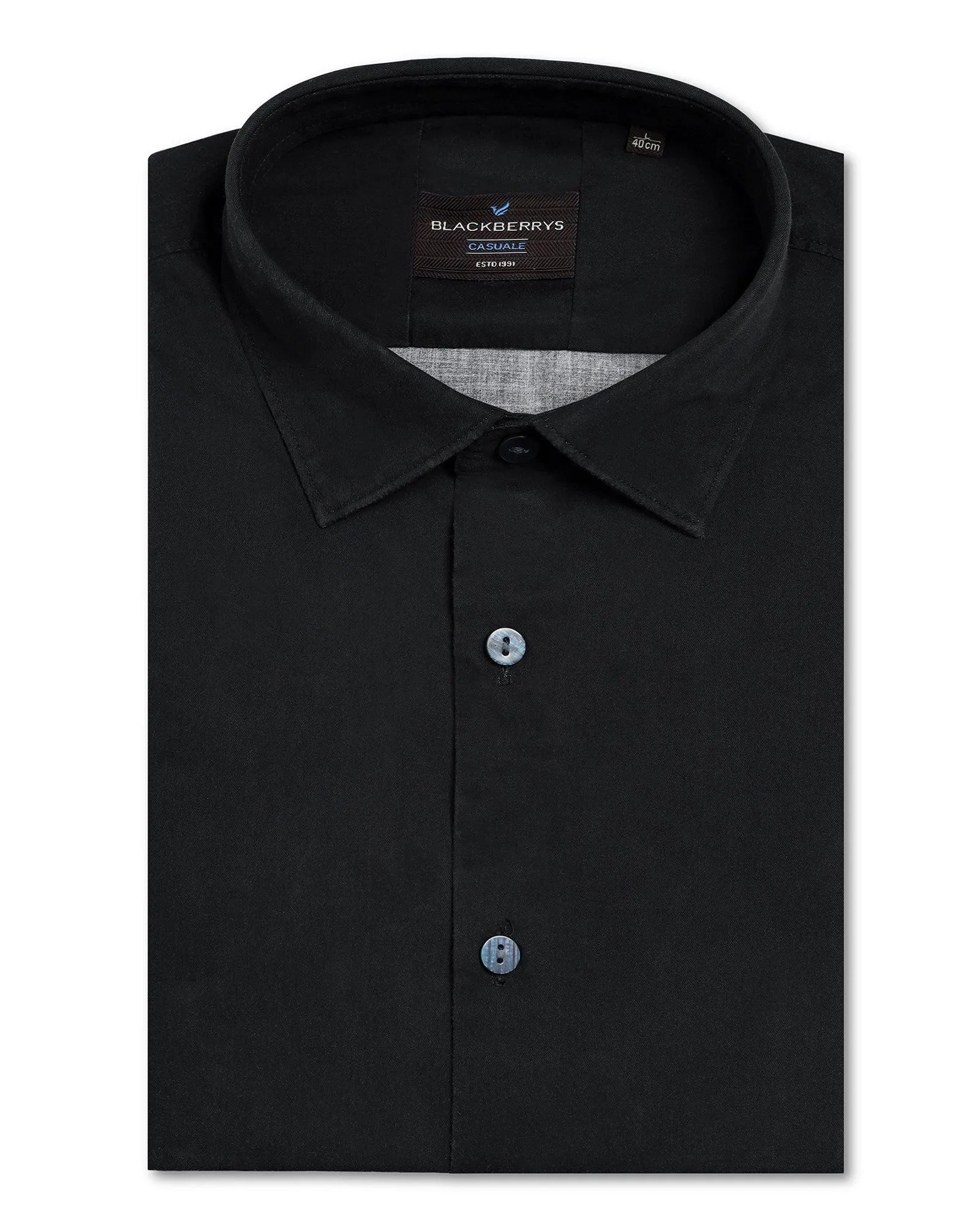 Casual Black Printed Shirt - Santo Statement Maker