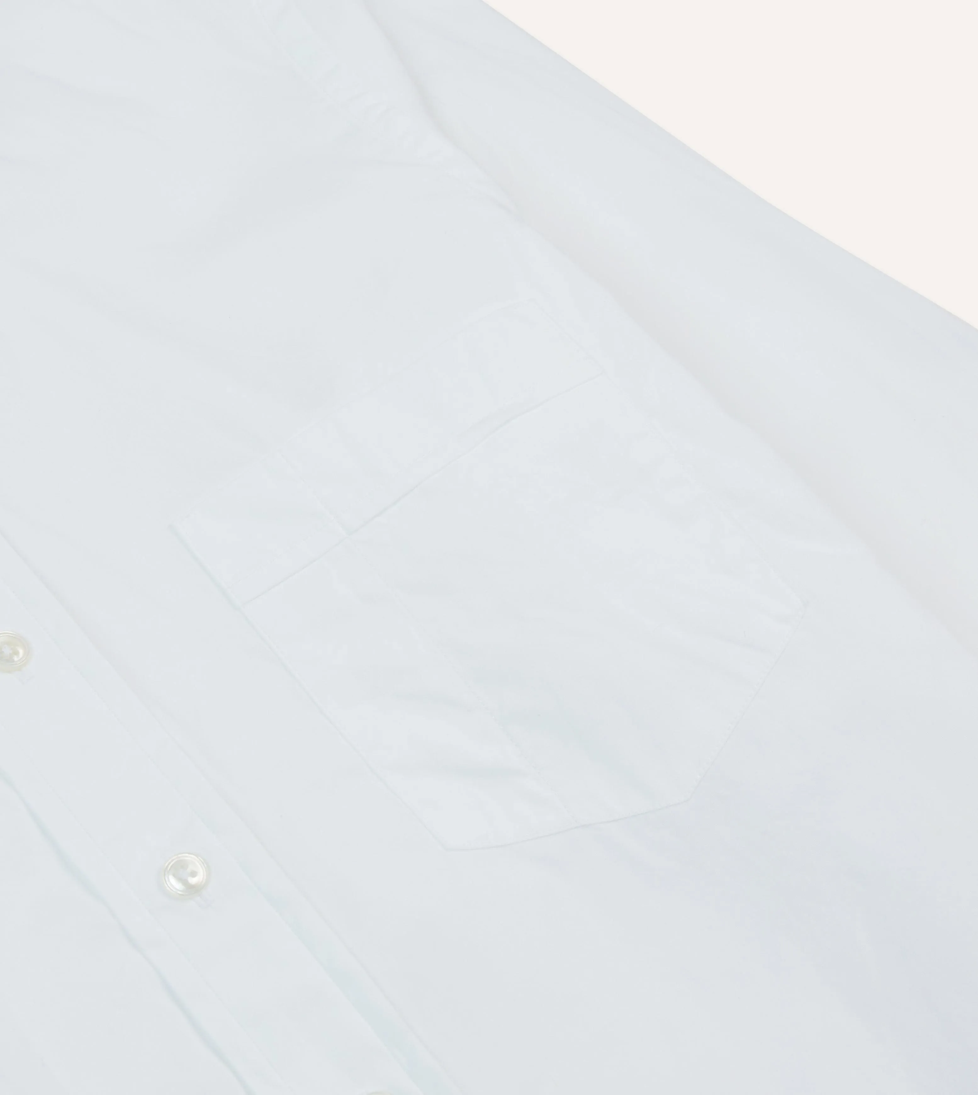White Cotton Pocket Poplin Button-Down Shirt Youthful Style