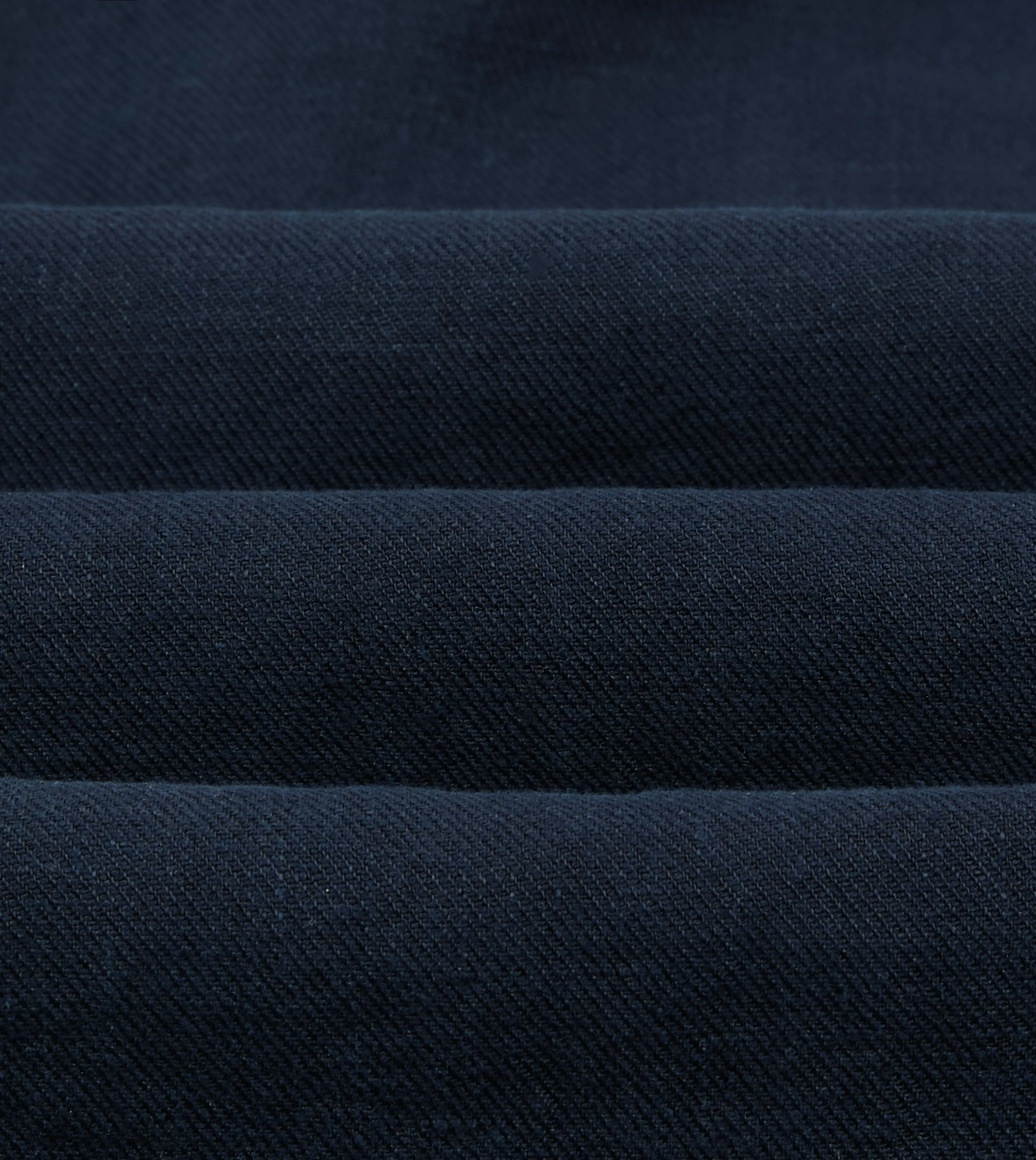 Indigo Linen Short Sleeve Safari Shirt Reinforced Collar