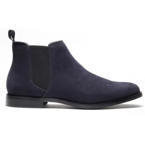 Lightweight Design Men's Navy Suede Chelsea Boot
