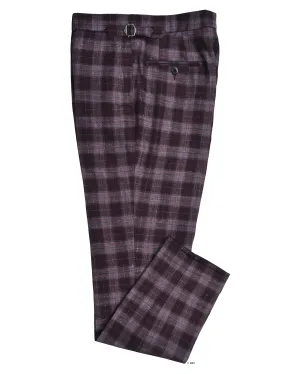 Sleek Look EThomas Voilet Silver Mulberry Tartan Plaid