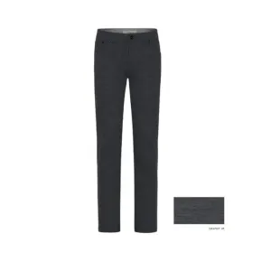 Fitted waist Brax Chuck J Hi Flex Jersey 5-Pocket Pant in Graphite