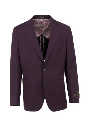 MultiPocketLayout Tiglio Luxe Plum Dolcetto/THP Modern Fit half lined, Pure Wool Jacket TL5591
