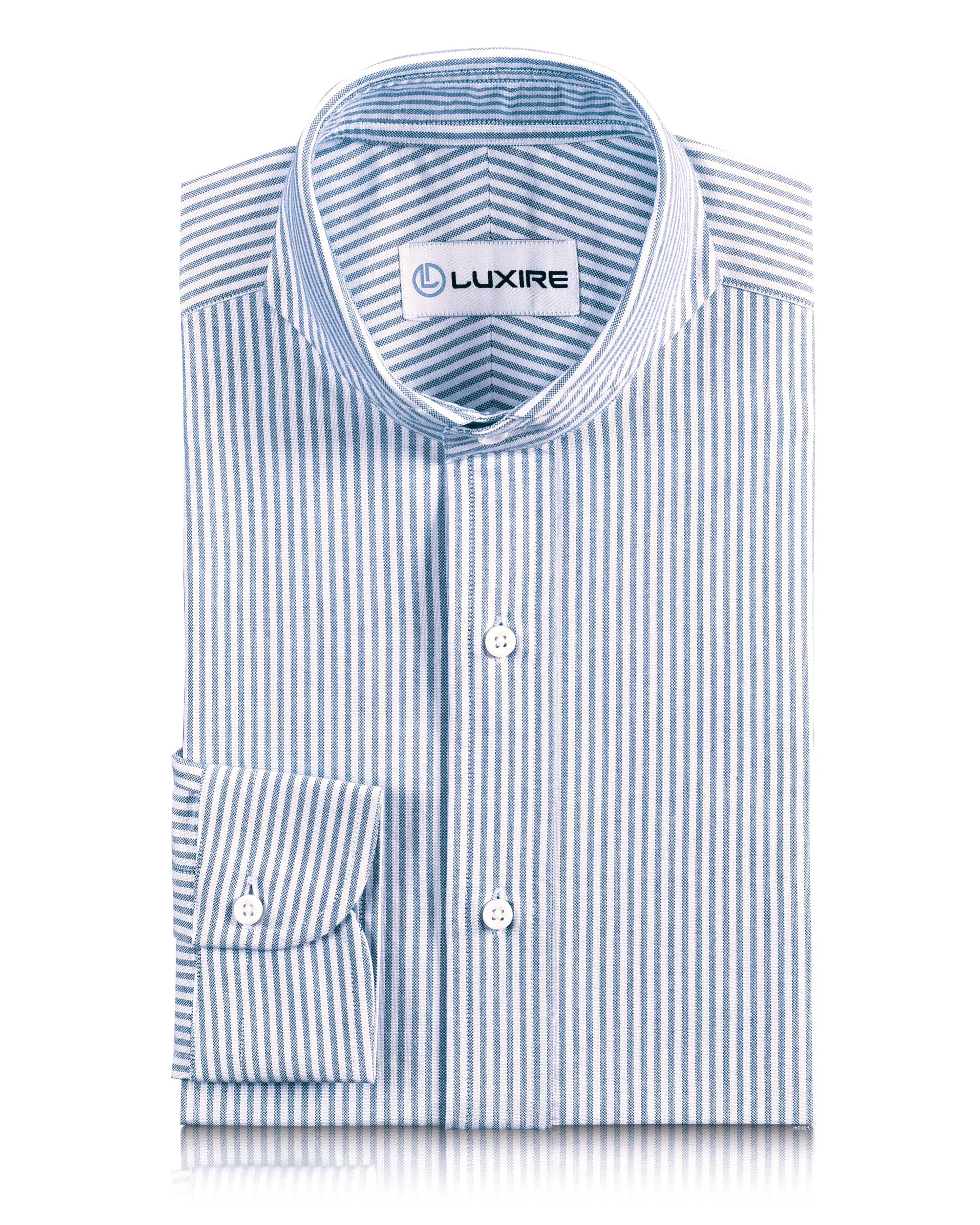 Midweight Textile Blue University Stripes Oxford Shirt