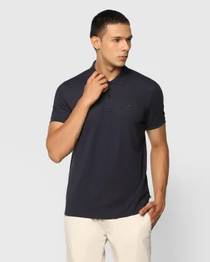 Breathable Underarm Vents Navy Must Haves Solid Polo - Yukii