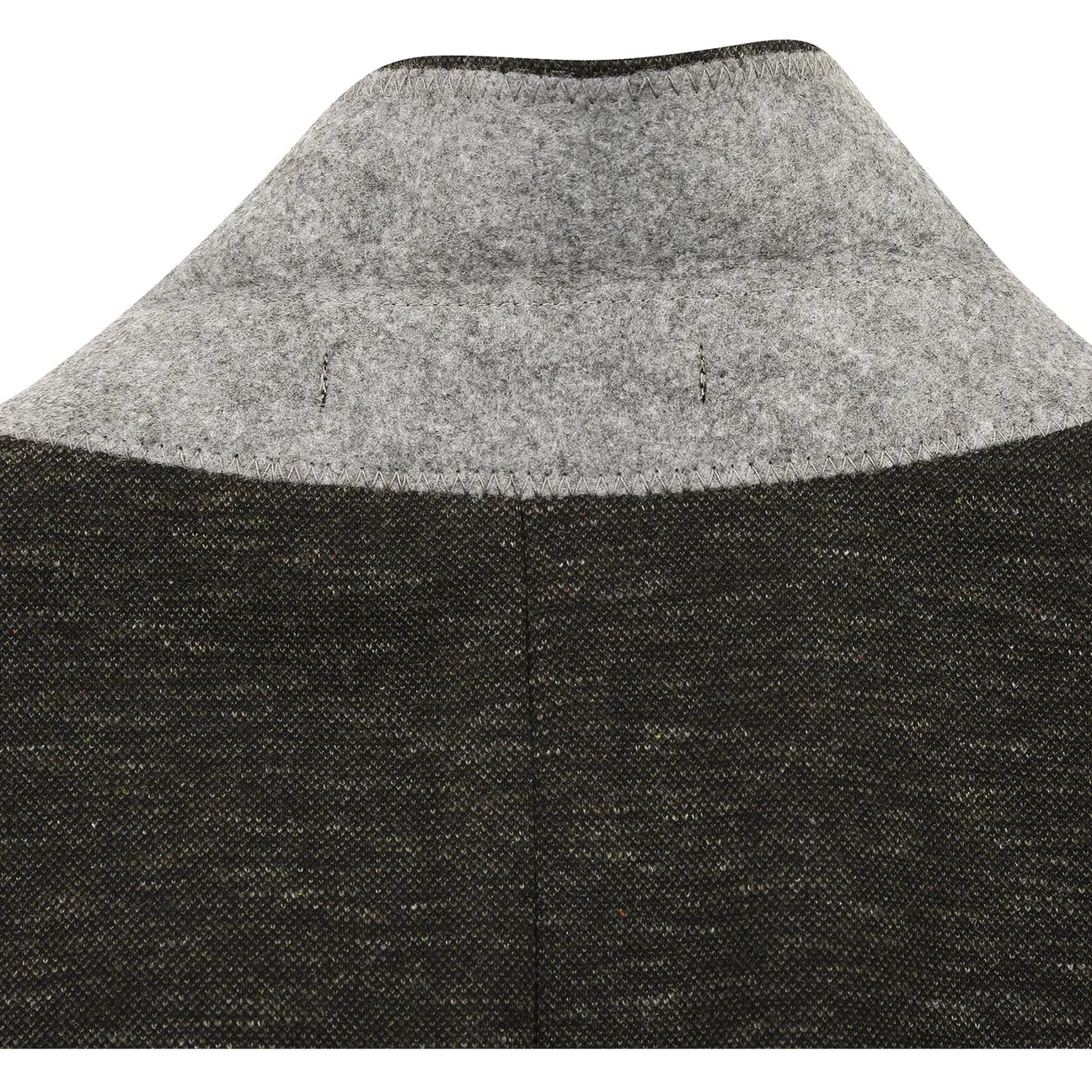 Magnetic Fastenings Waterproof Zipper Pellagio Men's Half Canvas Blazer Dark Brown PF24-3