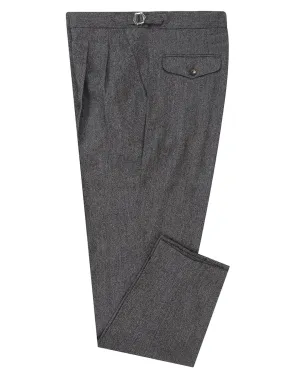 AntiPillingFabric ArticulatedJoints EThomas Charcoal Grey Harringbone