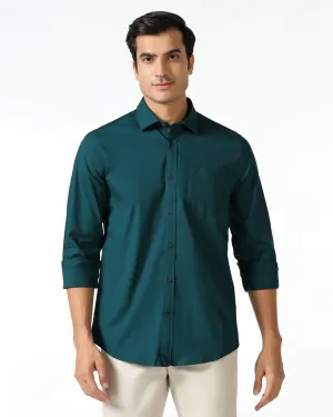 Corporate Retreat Subtle Details Beetle Solid Shirt - Lujo