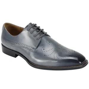 Good Traction Knightly Knot Collection: Premium Grey Leather Lace Dress Shoes - Joel
