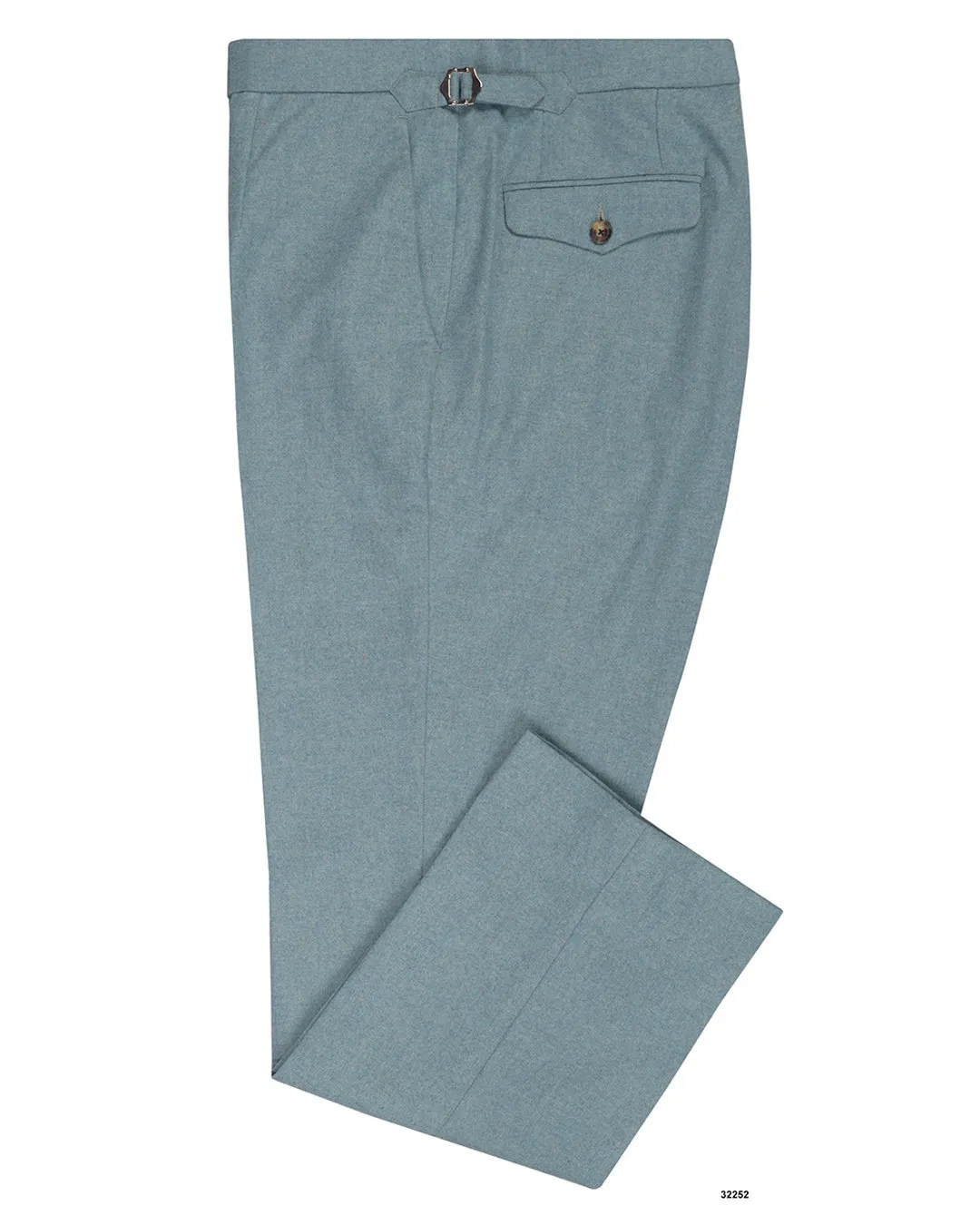 Skinny Fit Drapers Sky Blue Flannel Pants