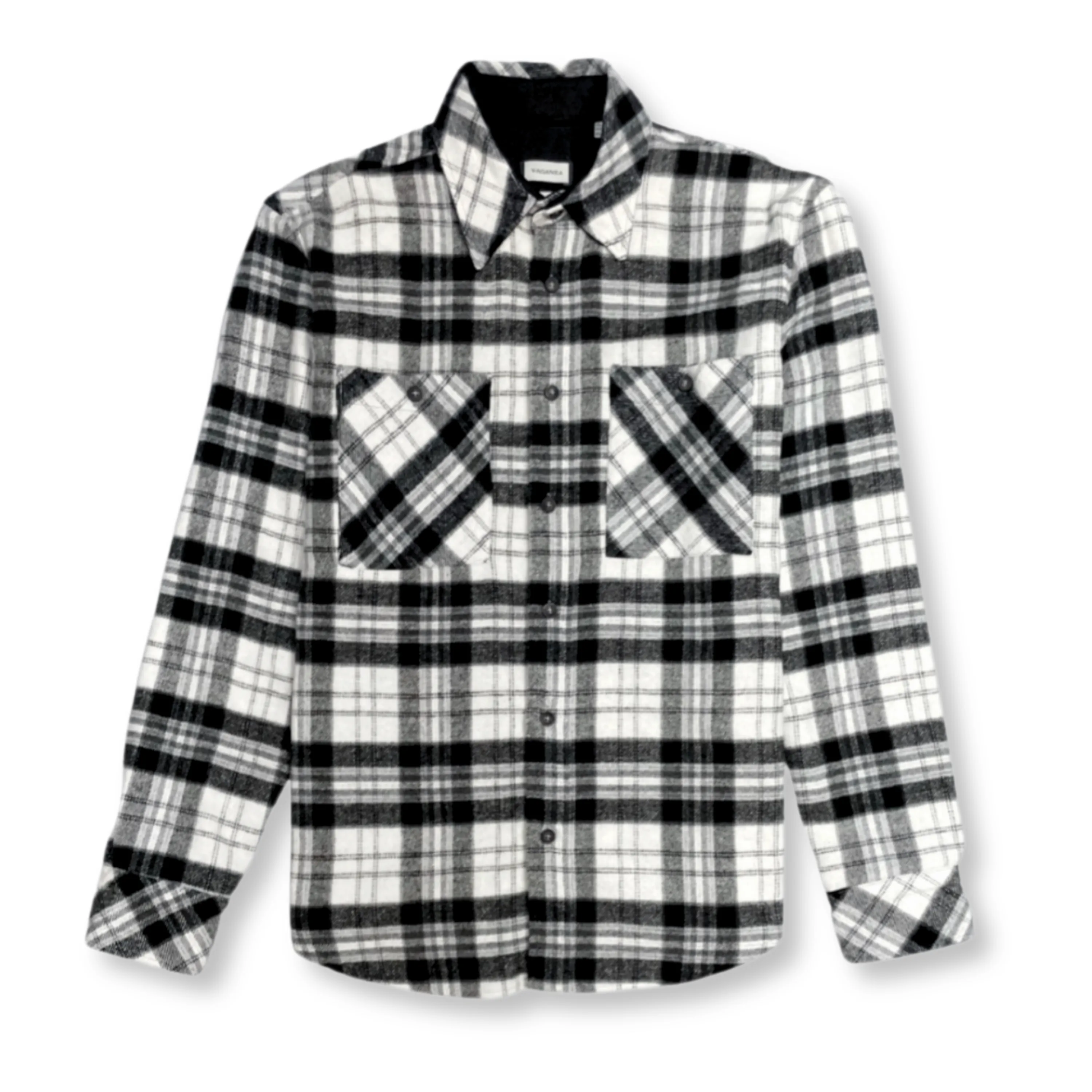 Casual Design Vino Plaid Flannel Shirt