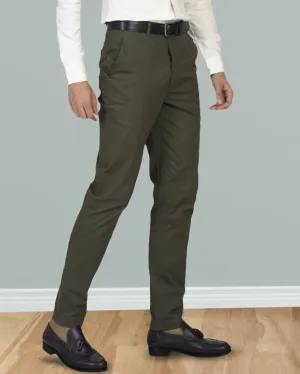Genoa Olive Green Chino Durable Construction