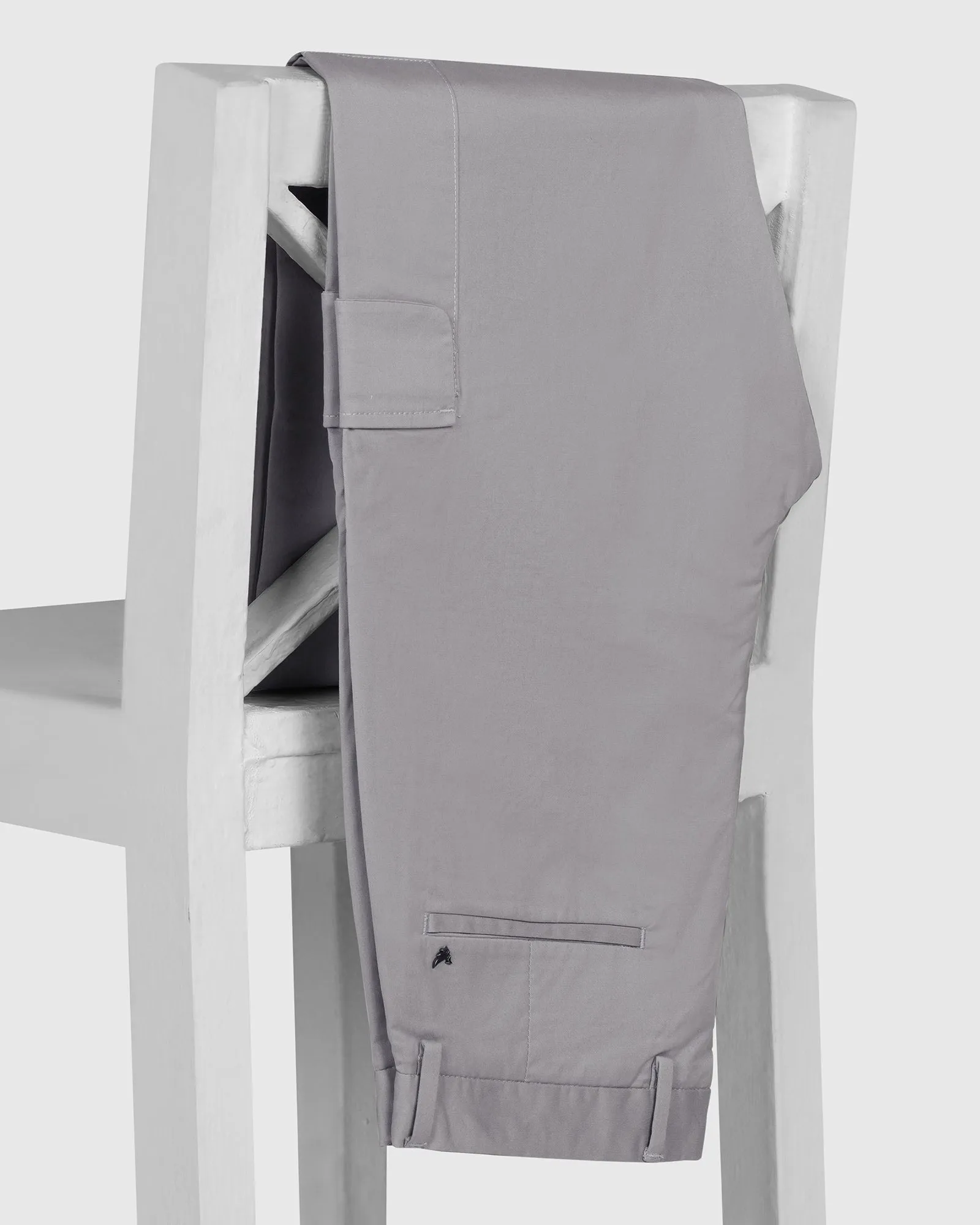 Casual Fit Sneaker Fit Casual Grey Solid Khakis - Lite