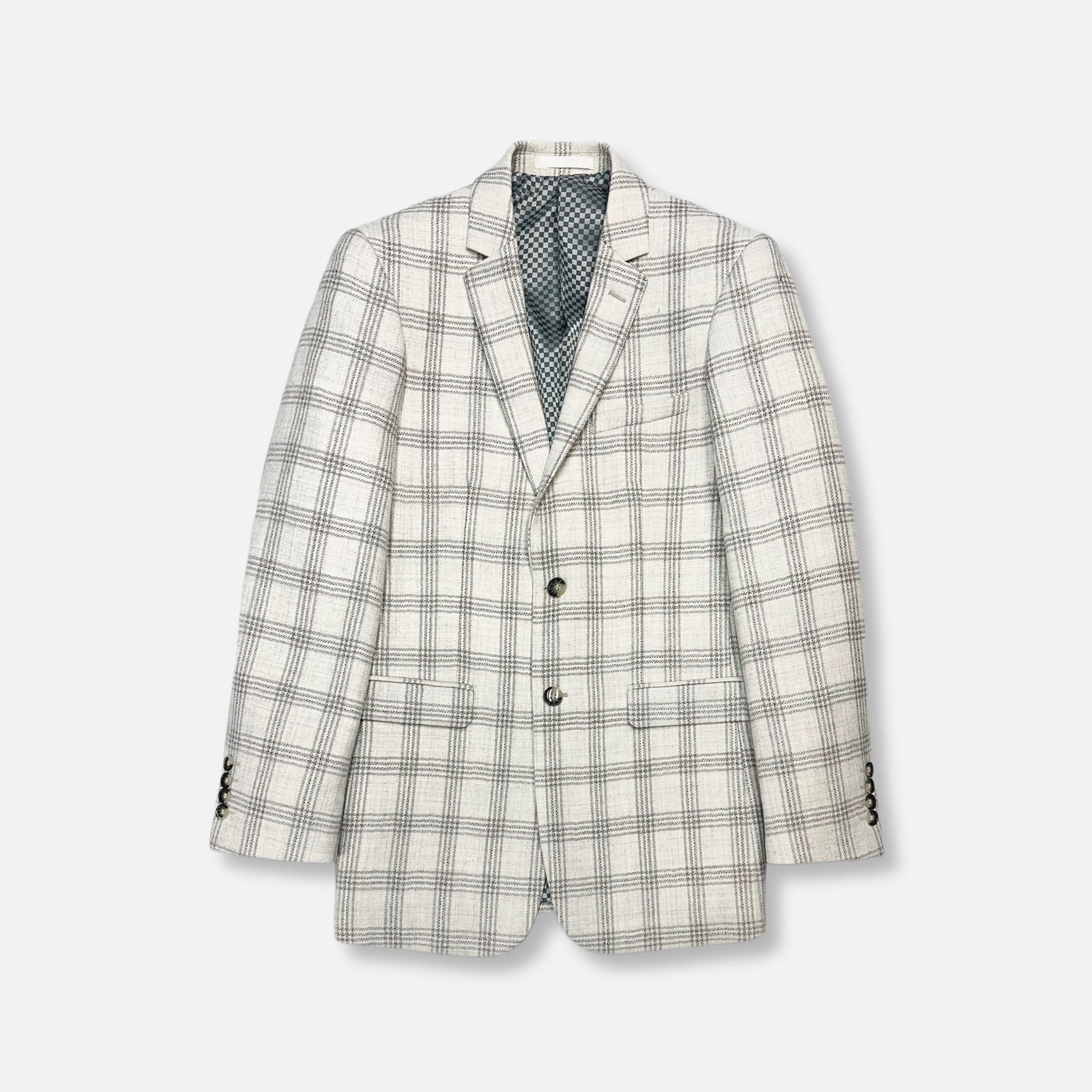 Modern Functional Design Geoffrey Plaid Wool Sport Coat