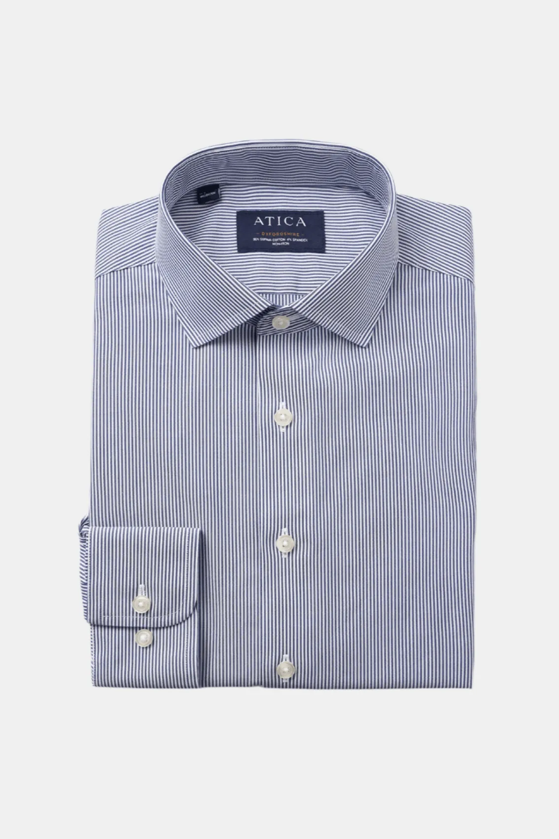 Regular Fit Oxfordshire Navy Stripes Shirt