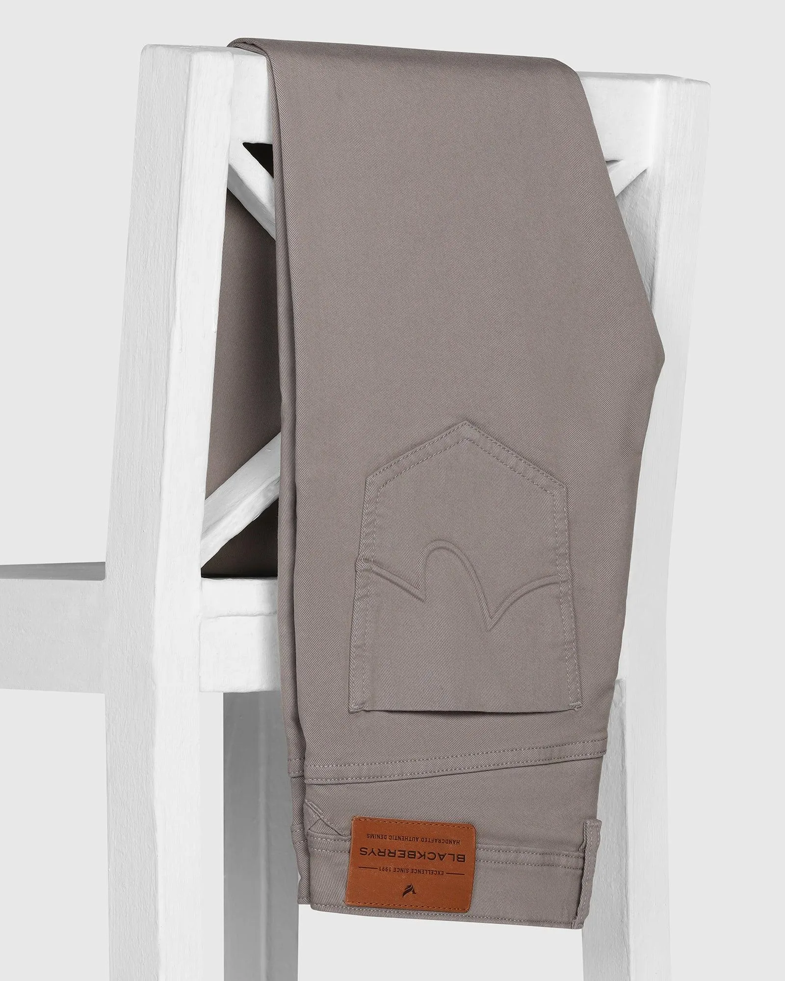 Daily Wear Festival Outfit Slim Yonk Fit Grey Textured Jeans - Rene