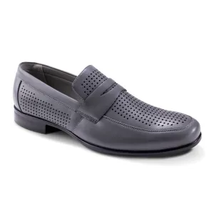Networking Sharp Detail Montique Grey Casual Summer Loafer Shoes S84