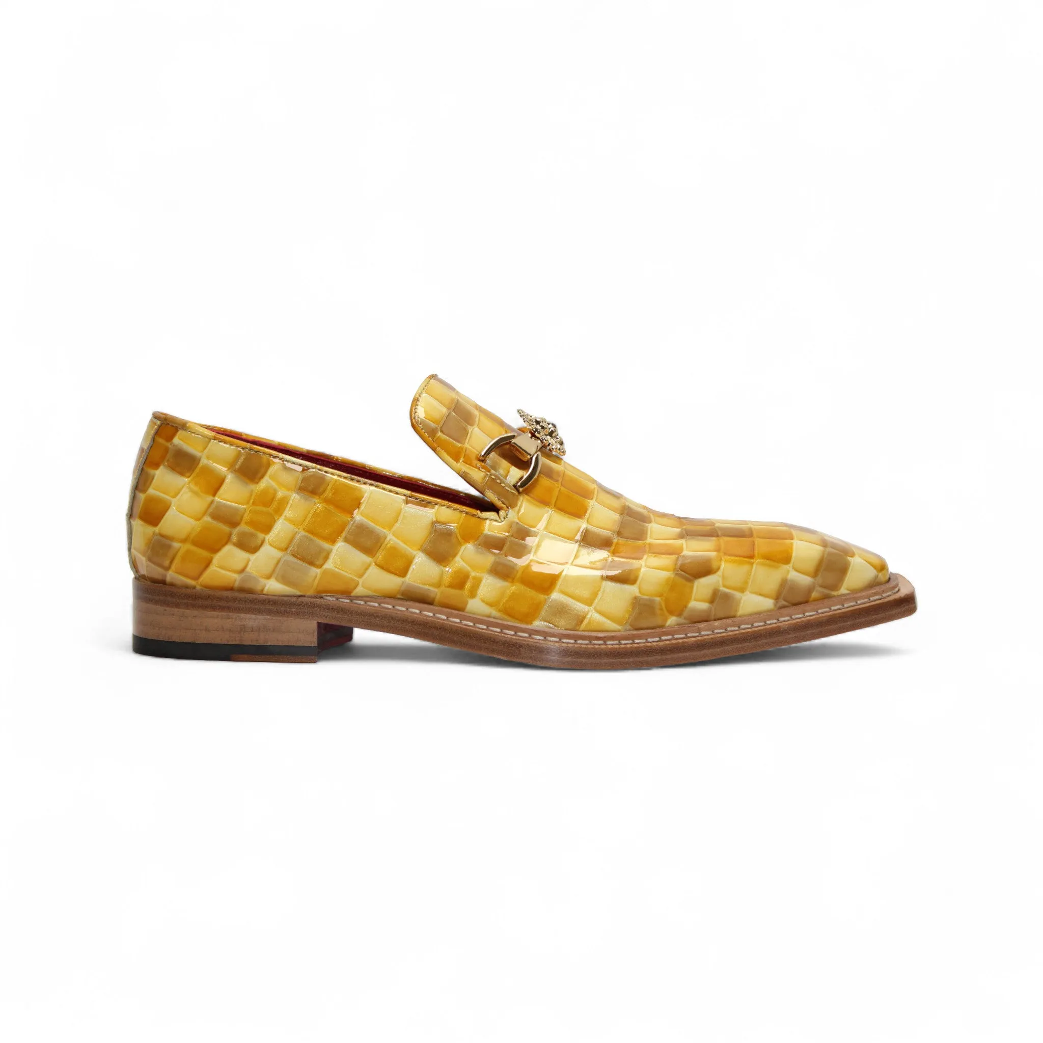 Calm Step Emilio Franco Couture "Narciso" Yellow Combo Shoes