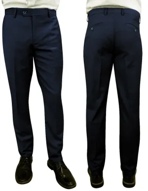 NAVY SLIM FIT DRESS PANTS Quick Dry Wear
