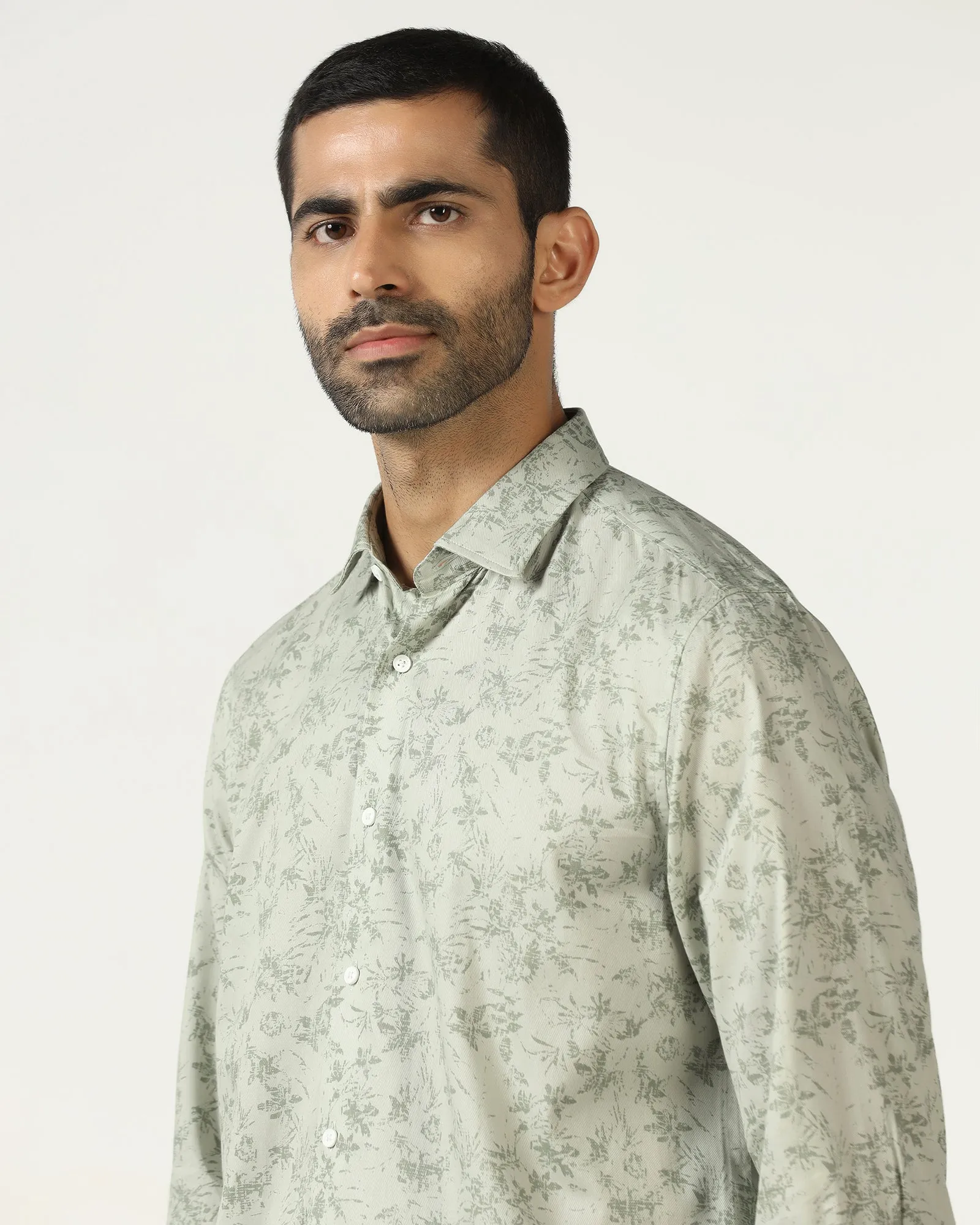 Minimalist Style Limited Edition Mint Printed Shirt - Holten