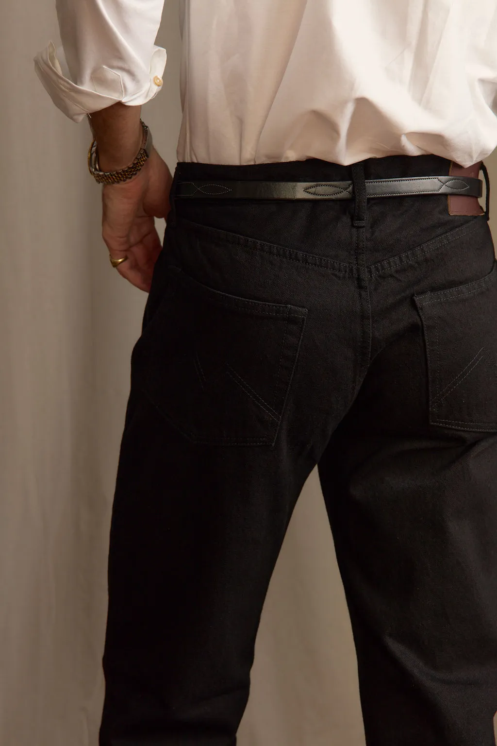 Stylish Daily Wear Parent Style Black 5 Pocket Denim