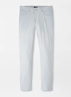 Peter Millar Bingham Performance Five-Pocket Pant in British Grey Warm Layer Sporty Look