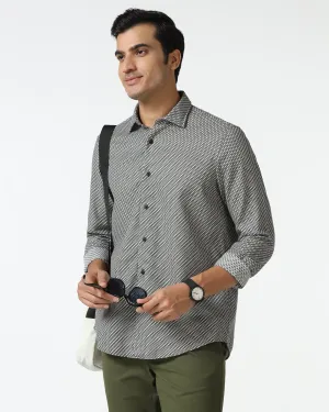 Summer Camp Grey Textured Shirt - Durlan