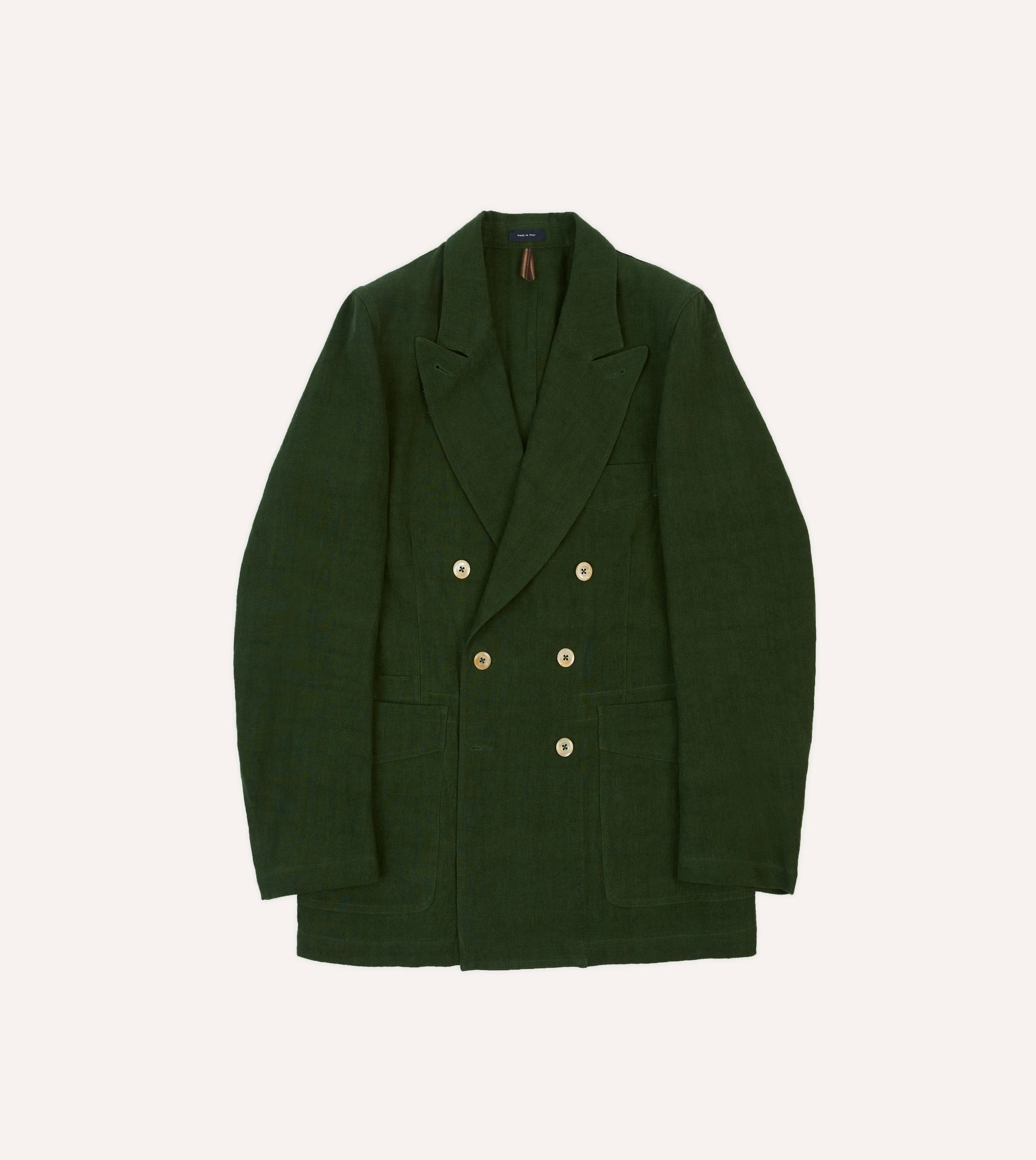 Quilted Stitching Pattern Green Linen Games Blazer Mk. III