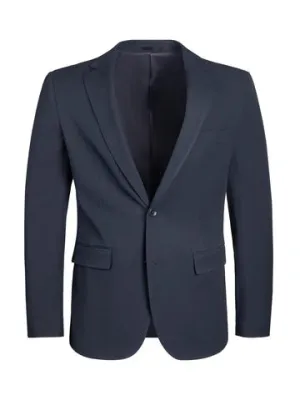 Flexible Waistband Windproof Technology T.O. Men's Slim Flex Blazer-Navy
