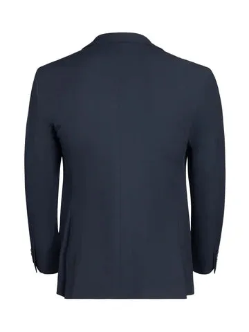 T.O. Men's Slim Flex Blazer-Navy Non Irritating Collar