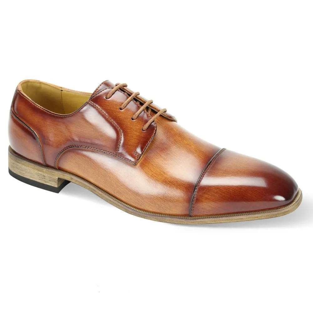 Moist Guard Tan Cap Toe Dress Shoe DKAC6782T