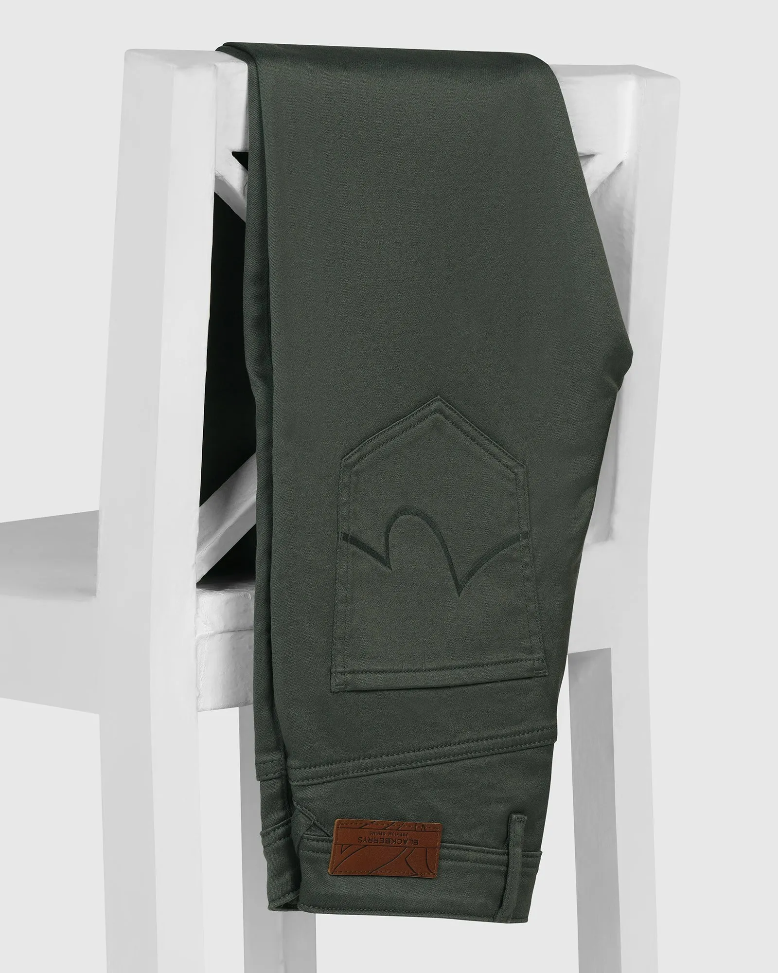 Neutral palette Bleed Zero Slim Yonk Fit Dark Olive Jeans - Abto