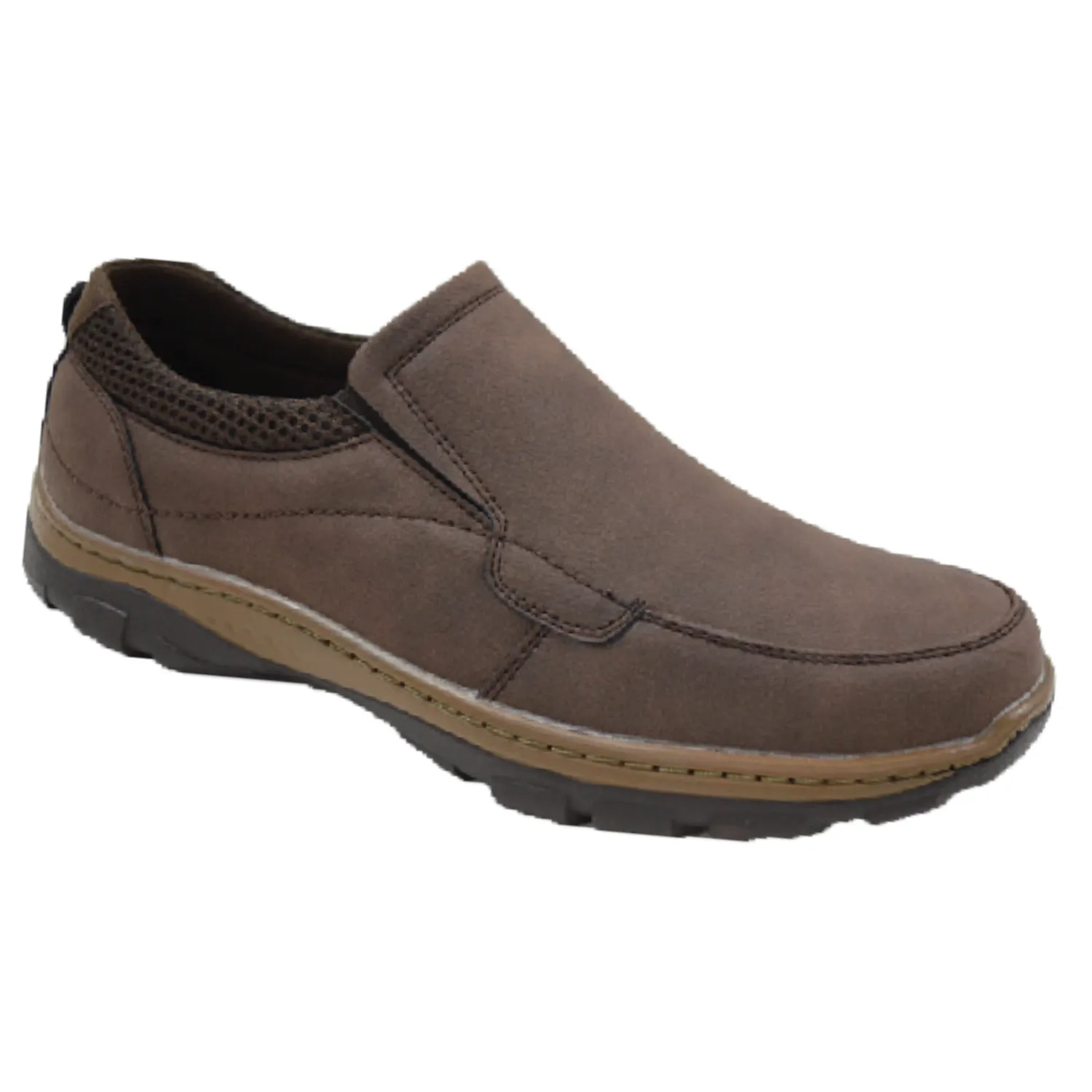 Men's Brown Casual Slip On Shoes Cruise Wear
