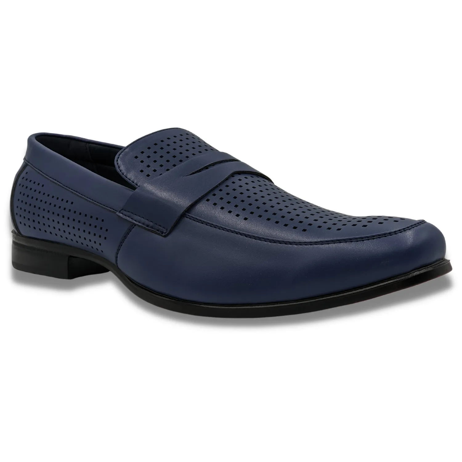 Supportive Walk Weekend Ready Montique Navy Casual Summer Loafer Shoes S84
