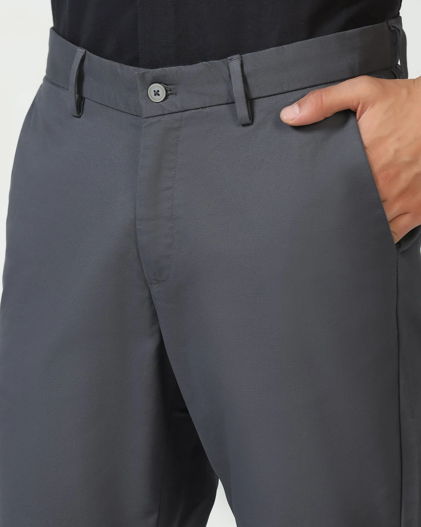 Grey Textured Khakis - Murray No Frills Fit NonChafingEdges