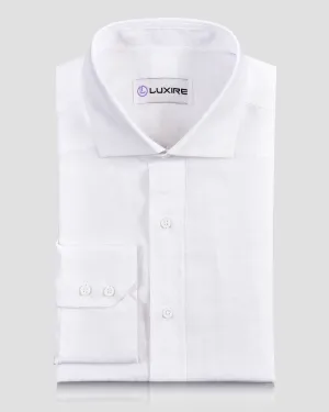 Casual Look Crisp White Linen shirt