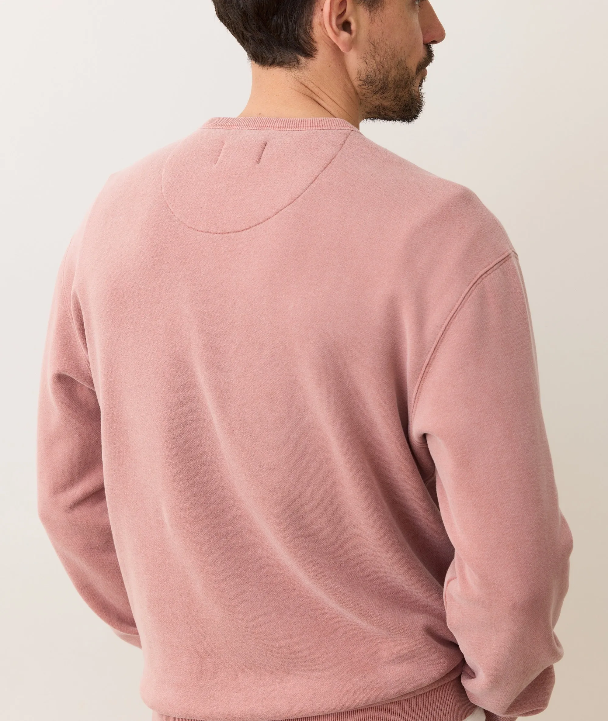 Glam Night Cloud 9 Fleece Crew - Ash Rose