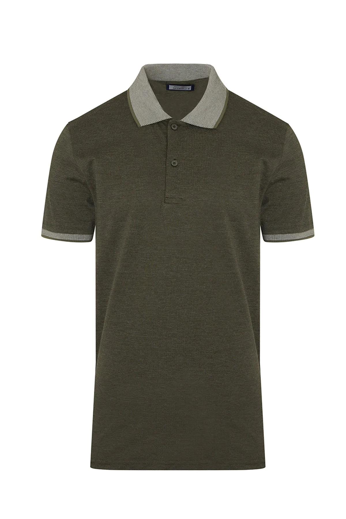 Summer Outing Everyday Look Regular Fit Khaki Cotton Blend Polo T-Shirt