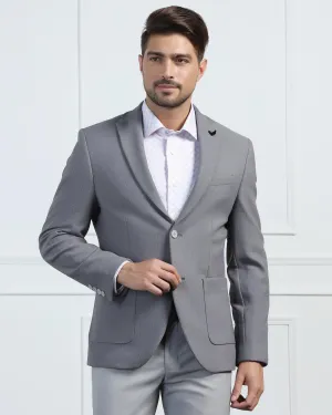 Reversible Dual Layer Flexible Joint Mobility TechPro Formal Grey Textured Blazer - Renault